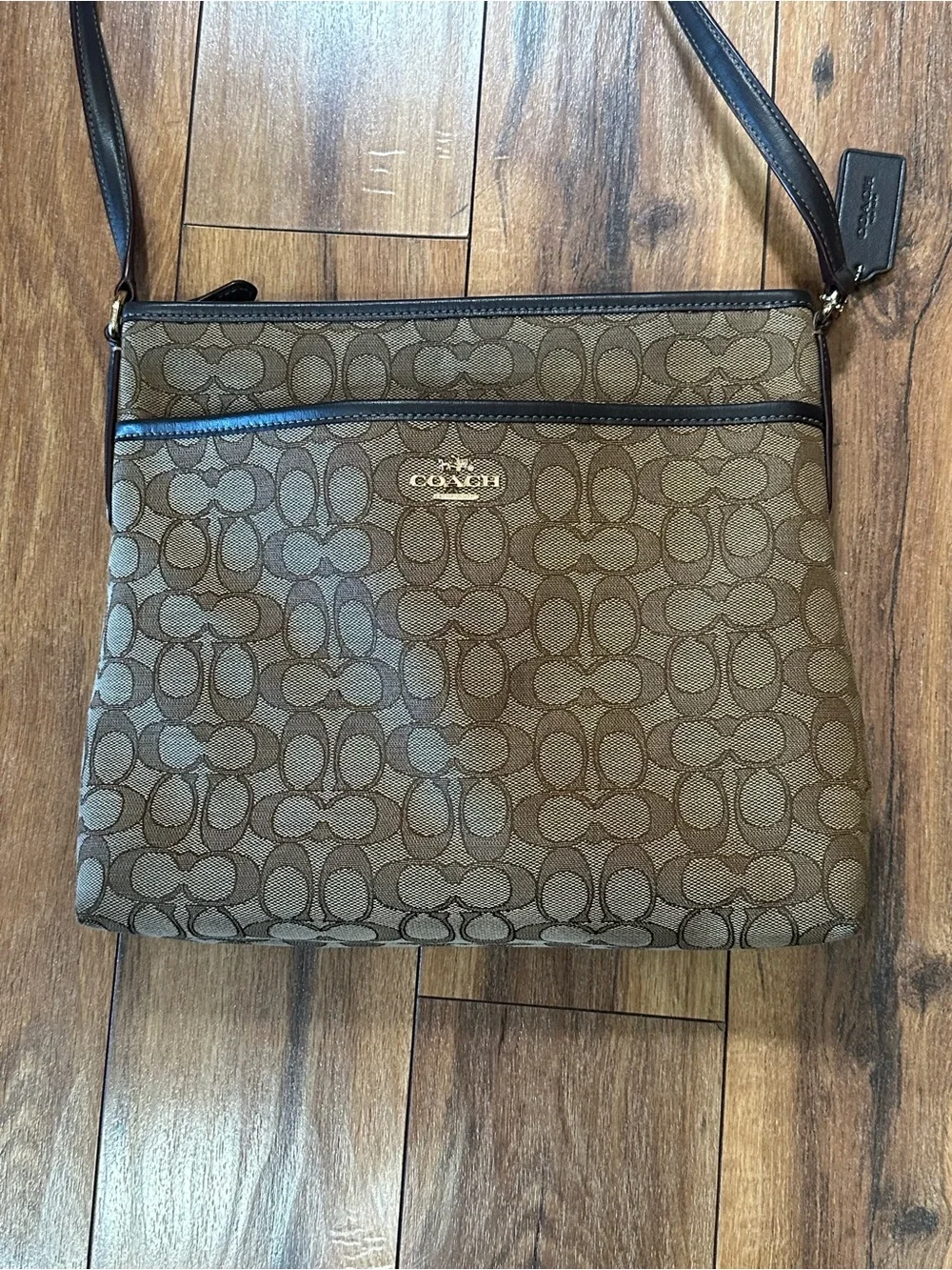 Coach Signature Crossbody Bag in Brown